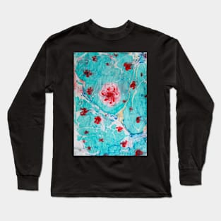 Flowers ebru Long Sleeve T-Shirt